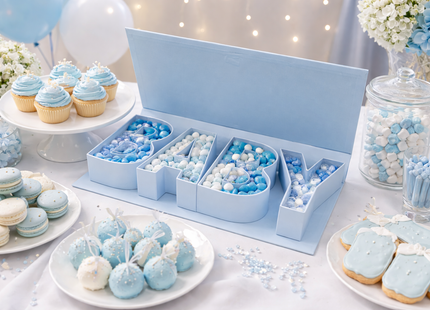 BABY Letter Gift Box – Premium Cardboard with Satin Ribbon