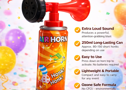 Party Air Horn 250ml - Detachable