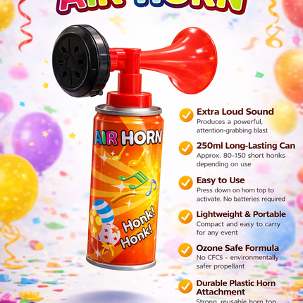 Party Air Horn 250ml - Detachable