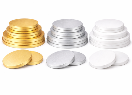 Round Cake Drum Board – 0.5″ Thick (8″–20″)