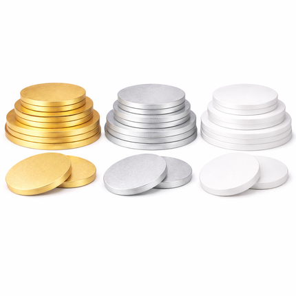 Round Cake Drum Board – 0.5″ Thick (8″–20″)