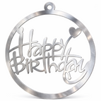 17 in Silver Heart Script