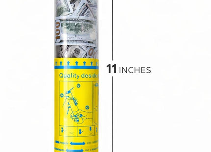 Money Confetti Party Popper Cannon - Twist-to-pop Design Lightweight Easy to Use Indoor & Outdoor Fun Money Shower Effect Perfect for Parties & Events
