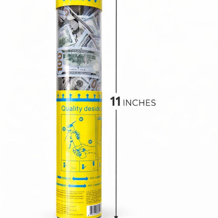 Money Confetti Party Popper Cannon - Twist-to-pop Design Lightweight Easy to Use Indoor & Outdoor Fun Money Shower Effect Perfect for Parties & Events