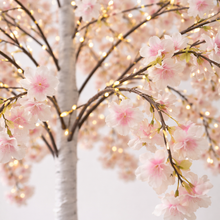 LED Cherry Blossom Tree Event Decoration – Soft Pink Lighted Blossom Tree