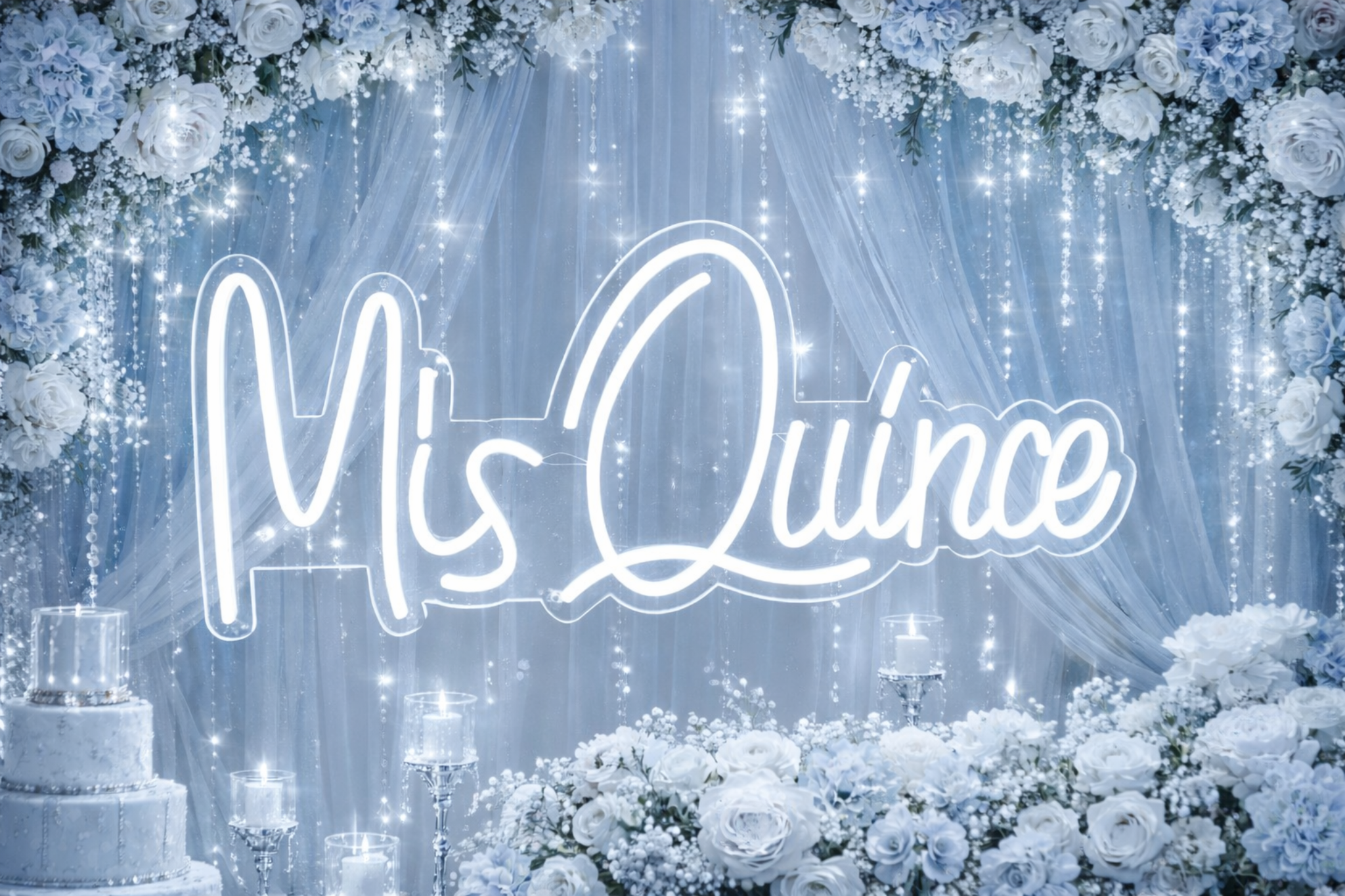 Led Quince Sign Quinceañera LED Neon Sign – Mis 15 / Mis Quince Años Collection ...