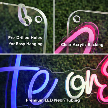 Gender Reveal LED Neon Sign Collection – He or She | Boy or Girl | Oh Baby