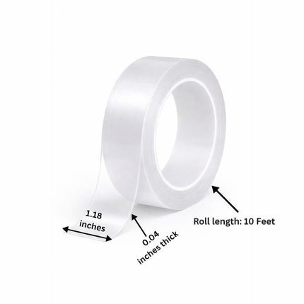 Ivy Grip Tape – 10 Feet Reusable Nano Gel Double-Sided Adhesive