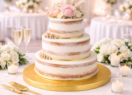 Round Cake Drum Board – 0.5″ Thick (8″–20″)