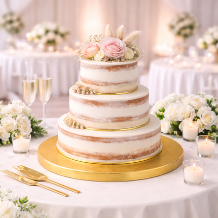 Round Cake Drum Board – 0.5″ Thick (8″–20″)