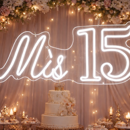 Quinceañera LED Neon Sign – Mis 15 / Mis Quince Años Collection