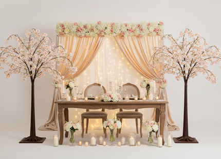 LED Cherry Blossom Tree Event Decoration – Soft Pink Lighted Blossom Tree