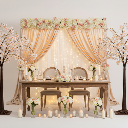 LED Cherry Blossom Tree Event Decoration – Soft Pink Lighted Blossom Tree