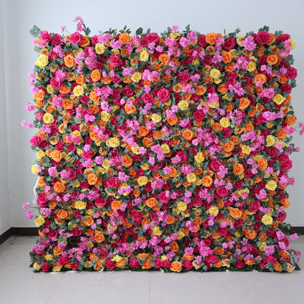 8x8 Artificial Flower Wall Backdrop – Luxury Wedding & Event Floral Wall