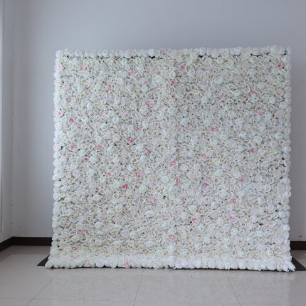 8x8 Artificial Flower Wall Backdrop – Luxury Wedding & Event Floral Wall