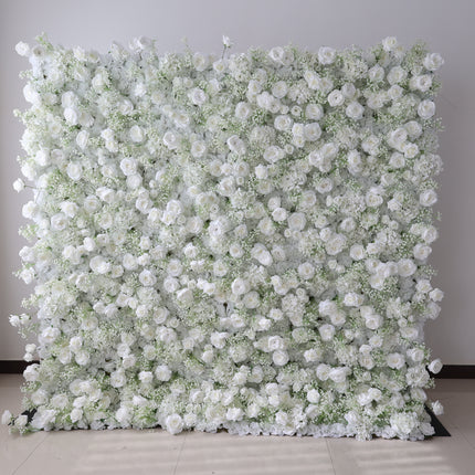 8x8 Artificial Flower Wall Backdrop – Luxury Wedding & Event Floral Wall