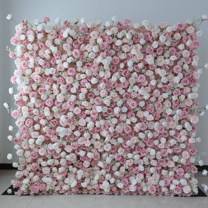8x8 Artificial Flower Wall Backdrop – Luxury Wedding & Event Floral Wall
