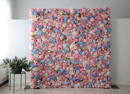 8x8 Artificial Flower Wall Backdrop – Luxury Wedding & Event Floral Wall