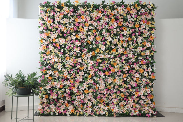 8x8 Artificial Flower Wall Backdrop – Luxury Wedding & Event Floral Wall