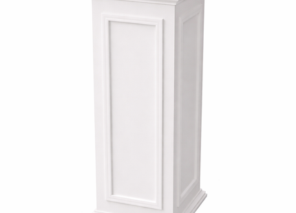 White Event Display Pedestal Stand – 40” & 32” Sizes, 12” Wide