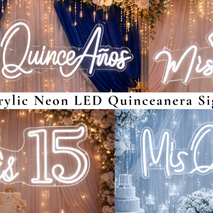 Quinceañera LED Neon Sign – Mis 15 / Mis Quince Años Collection