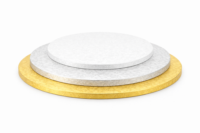 Round Cake Drum Board – 0.5″ Thick (8″–20″)