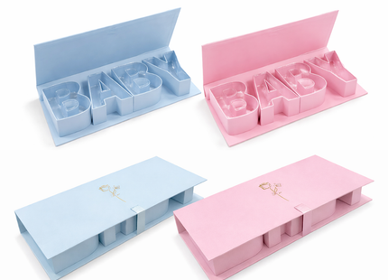 BABY Letter Gift Box – Premium Cardboard with Satin Ribbon