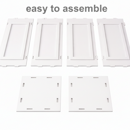 White Event Display Pedestal Stand – 40” & 32” Sizes, 12” Wide