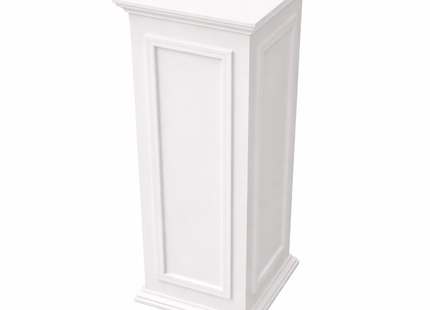 White Event Display Pedestal Stand – 40” & 32” Sizes, 12” Wide
