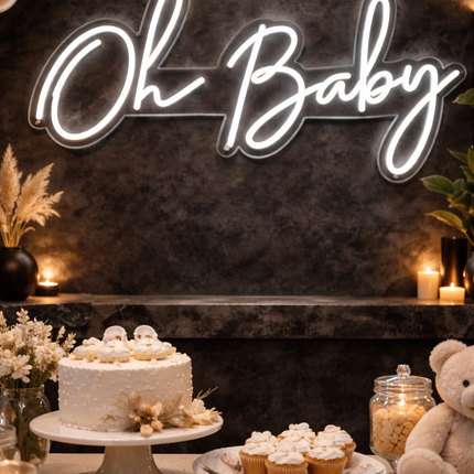 Gender Reveal LED Neon Sign Collection – He or She | Boy or Girl | Oh Baby