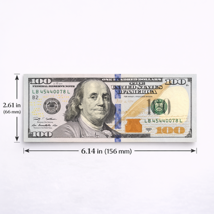 Realistic $100 Prop Money Stack – Full Size Fake Bills