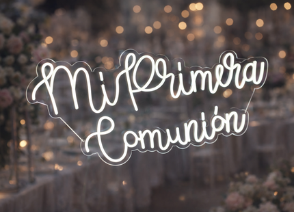 LED Neon Religious Sign Collection – Mi Primera Comunión & Mi Bautizo