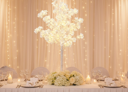 Ivory Bloom LED Light Tree – 4 FT