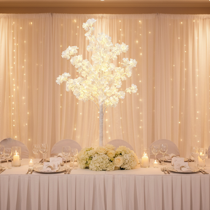 Ivory Bloom LED Light Tree – 4 FT
