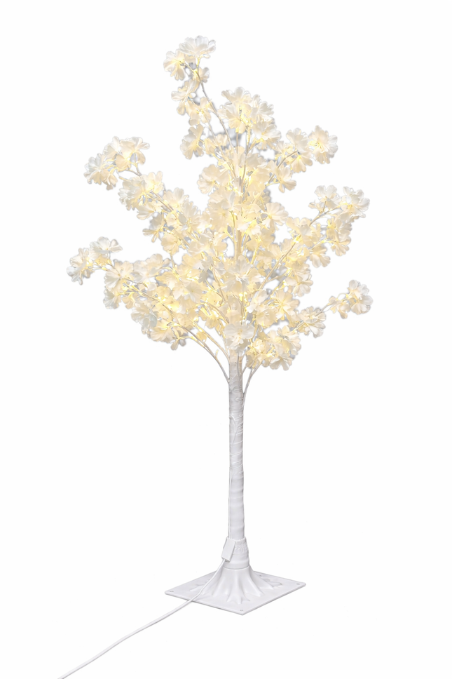 Ivory Bloom LED Light Tree – 4 FT